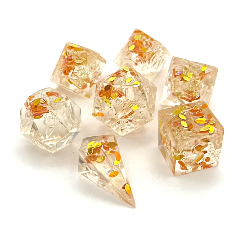 Aglaea the Goldweaver | Honkai Star Rail | 7 Piece Dice Set