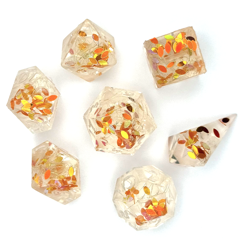 Aglaea the Goldweaver | Honkai Star Rail | 7 Piece Dice Set