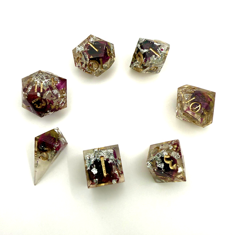Argenti | Honkai Star Rail | 7 Piece Dice Set